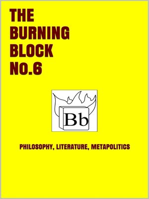 cover image of The Burning Block No.6